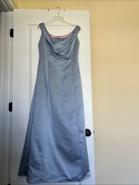 sachin and babi light blue dress NEW ANGELA & ALISON chiffon prom dress in aqua